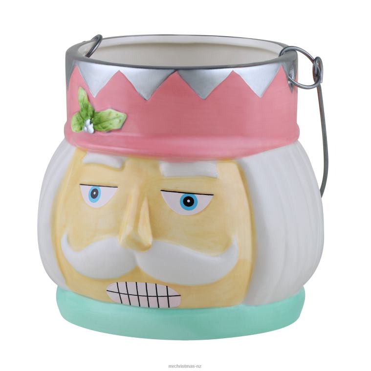 Mr. Christmas Decoration 5 Nostalgic Ceramic Container-Pastel Nutcracker 0J026128