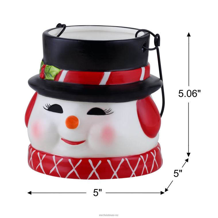 Mr. Christmas Decoration 5 Nostalgic Ceramic Container-Snowman 0J026127