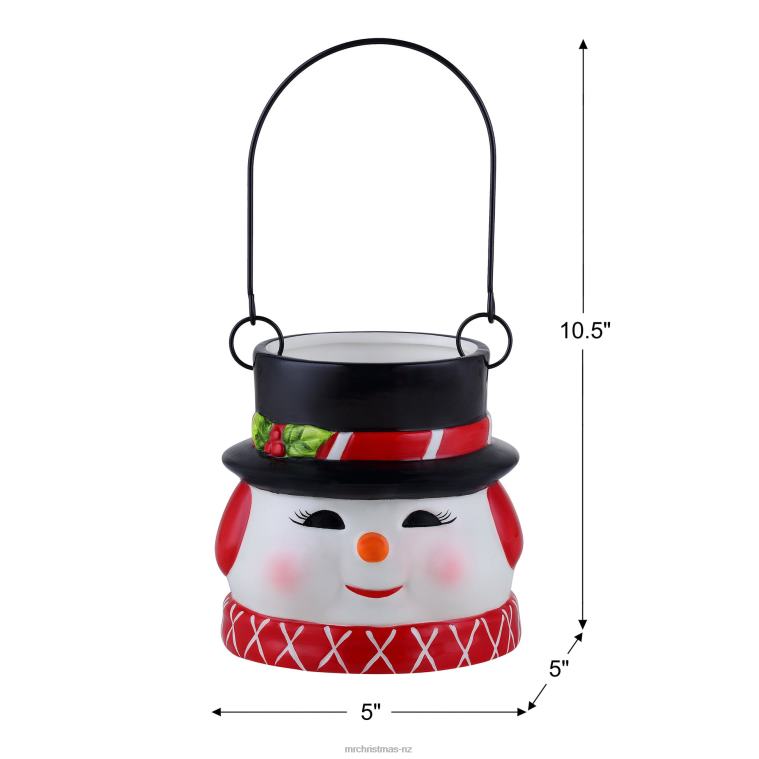 Mr. Christmas Decoration 5 Nostalgic Ceramic Container-Snowman 0J026127
