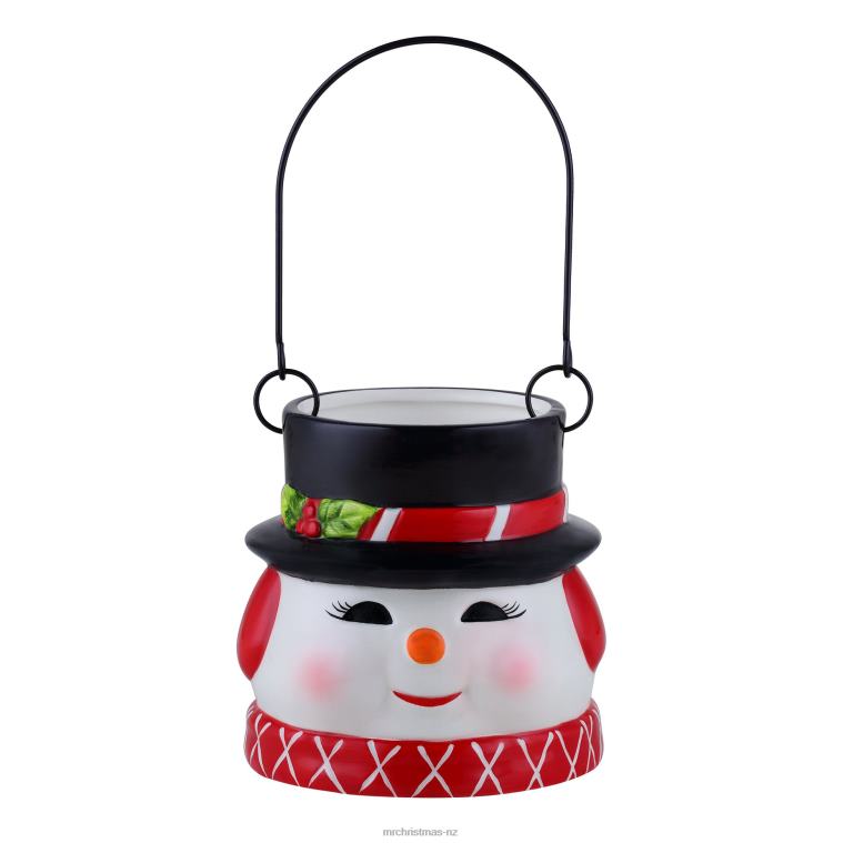 Mr. Christmas Decoration 5 Nostalgic Ceramic Container-Snowman 0J026127