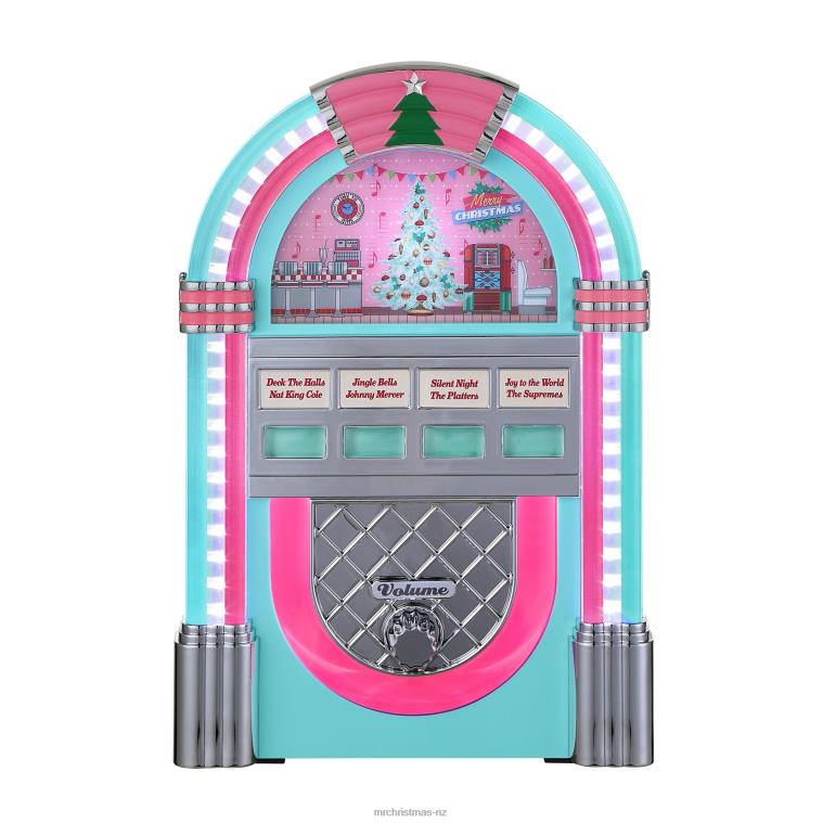 Mr. Christmas Decoration 9 Retro Jukebox-Teal 0J026134