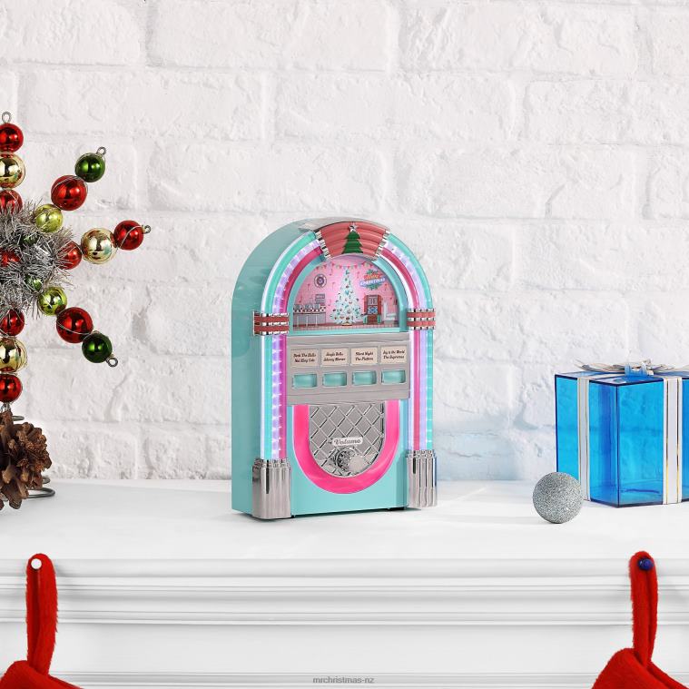 Mr. Christmas Decoration 9 Retro Jukebox-Teal 0J026134