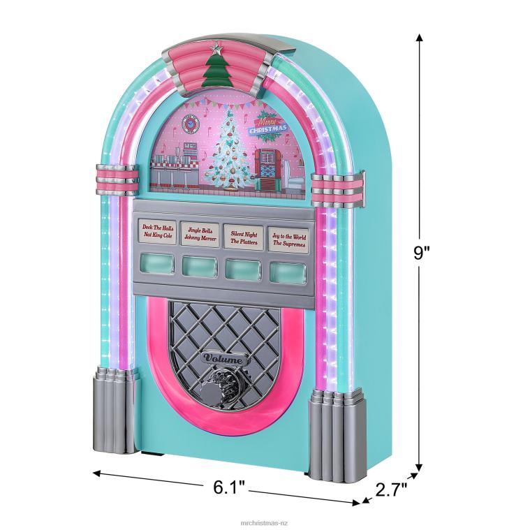 Mr. Christmas Decoration 9 Retro Jukebox-Teal 0J026134