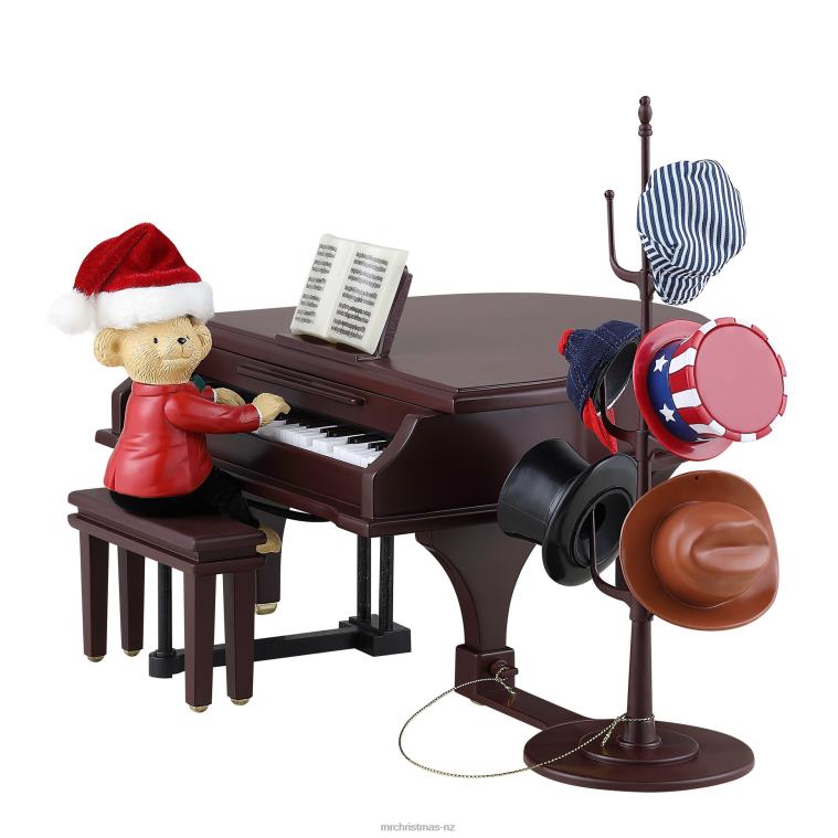 Mr. Christmas Decoration 90th Anniversary Collection-Animated & Musical Teddy Takes Requests 0J02614