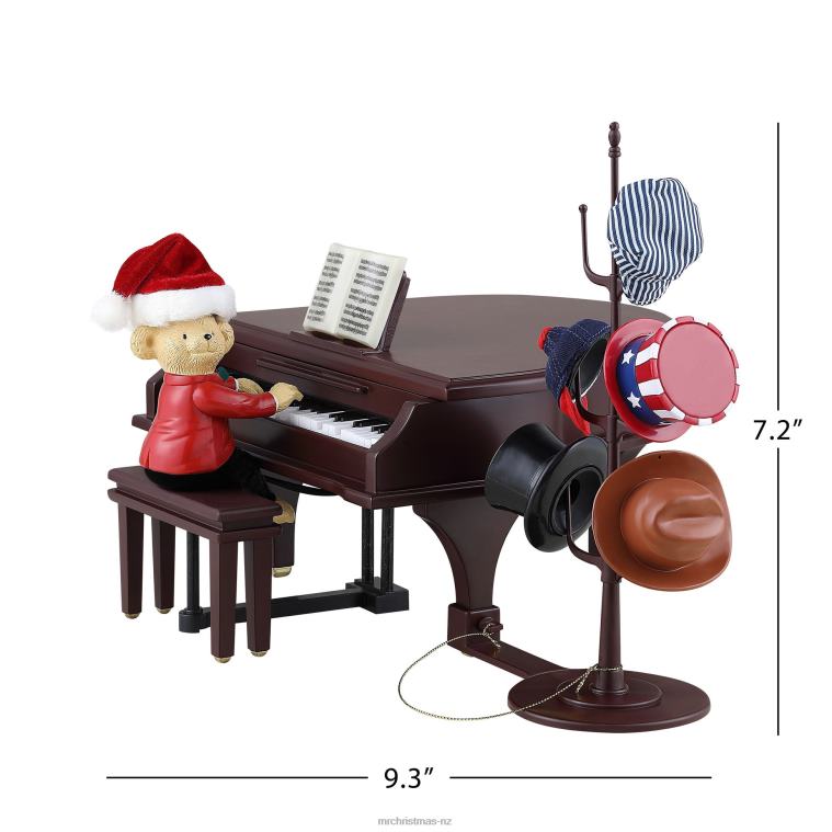 Mr. Christmas Decoration 90th Anniversary Collection-Animated & Musical Teddy Takes Requests 0J02614
