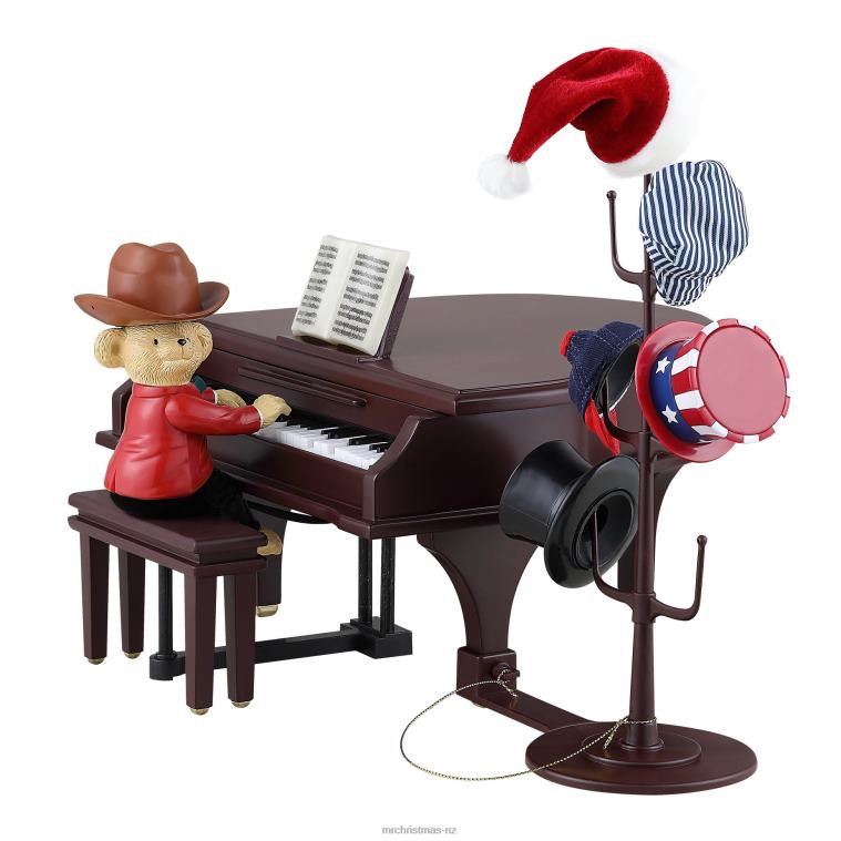 Mr. Christmas Decoration 90th Anniversary Collection-Animated & Musical Teddy Takes Requests 0J02614