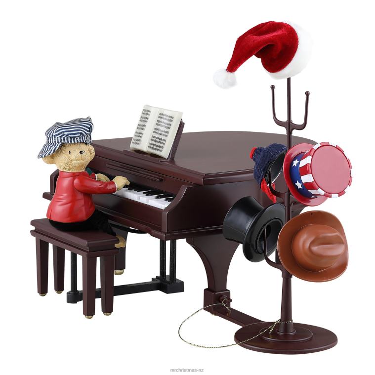 Mr. Christmas Decoration 90th Anniversary Collection-Animated & Musical Teddy Takes Requests 0J02614
