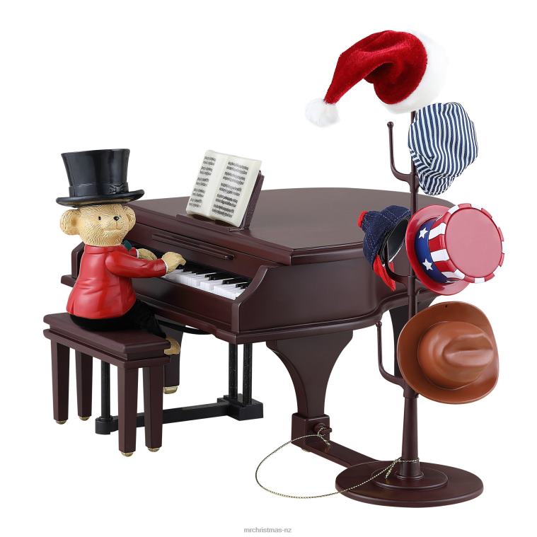 Mr. Christmas Decoration 90th Anniversary Collection-Animated & Musical Teddy Takes Requests 0J02614