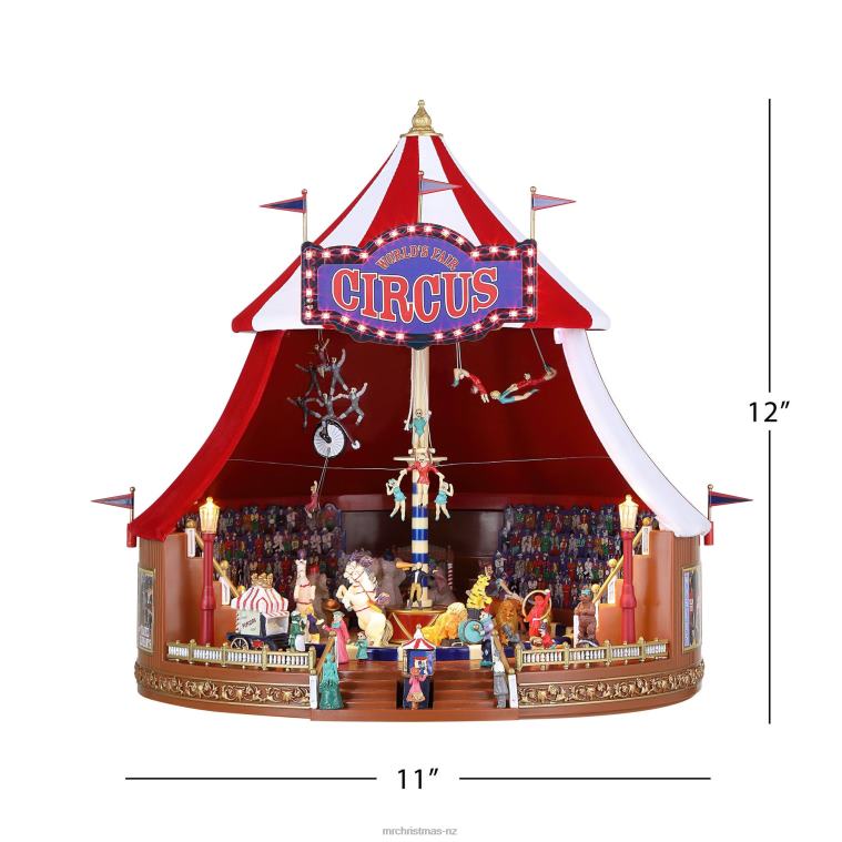Mr. Christmas Decoration 90th Anniversary Collection-Animated & Musical World's Fair Big Top Circus 0J0261