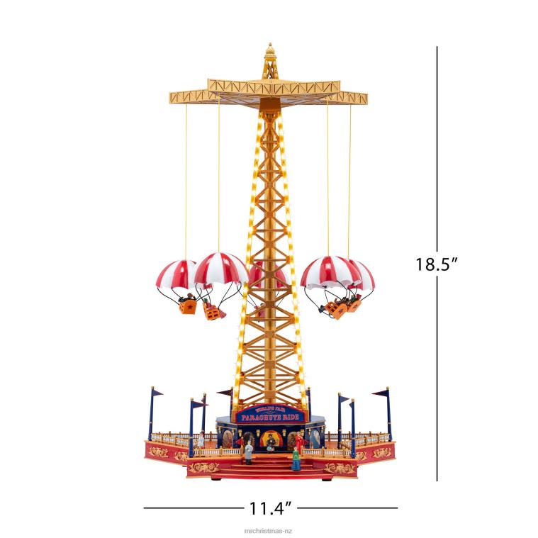 Mr. Christmas Decoration 90th Anniversary Collection-Animated & Musical World's Fair Parachute Ride 0J0263