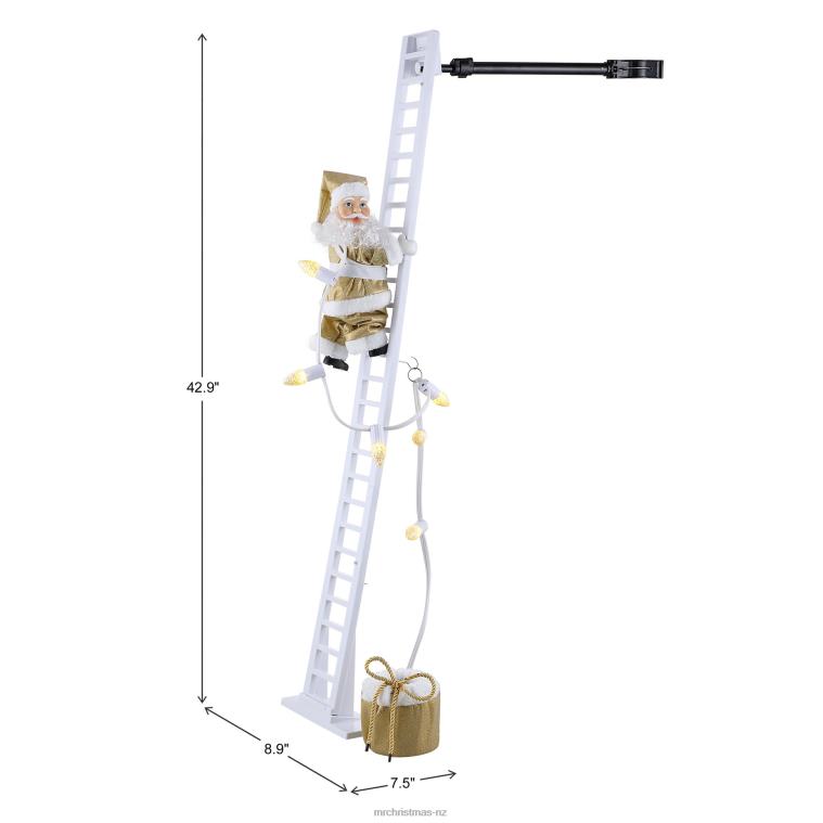 Mr. Christmas Decoration 90th Anniversary Collection-Animated Super Climbing Santa 0J0265