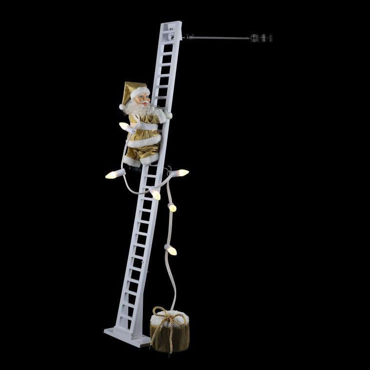 Mr. Christmas Decoration 90th Anniversary Collection-Animated Super Climbing Santa 0J0265
