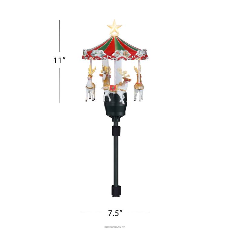 Mr. Christmas Decoration 11 Animated Carousel Tree Topper 0J02630