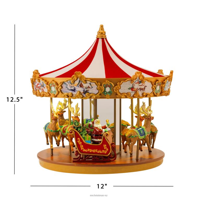 Mr. Christmas Decoration 12 Animated Very Merry Carousel 0J02628