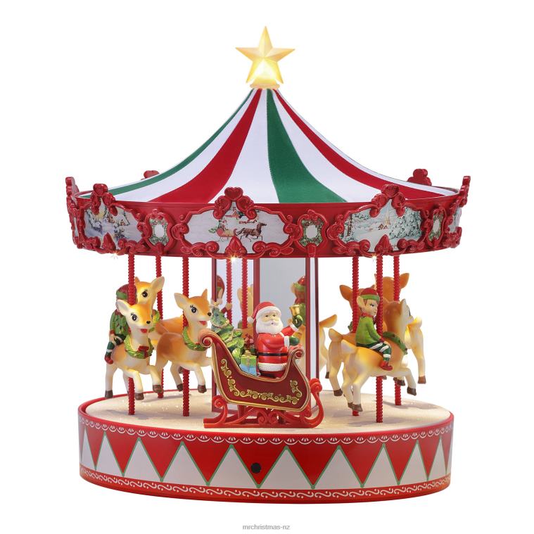 Mr. Christmas Decoration 14 Animated Vintage Carousel 0J02627