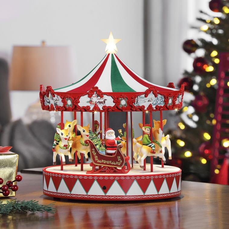 Mr. Christmas Decoration 14 Animated Vintage Carousel 0J02627