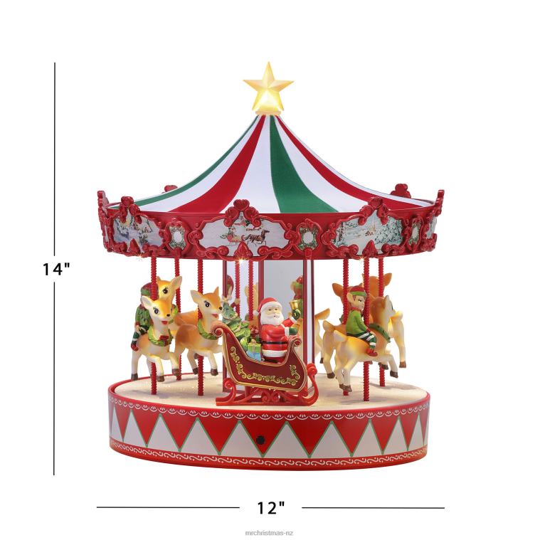 Mr. Christmas Decoration 14 Animated Vintage Carousel 0J02627