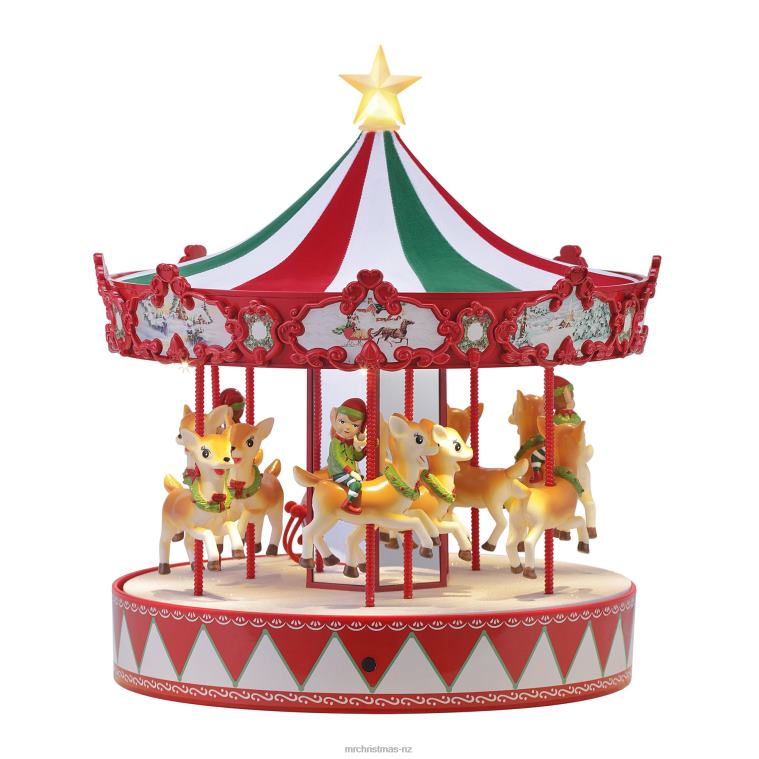 Mr. Christmas Decoration 14 Animated Vintage Carousel 0J02627