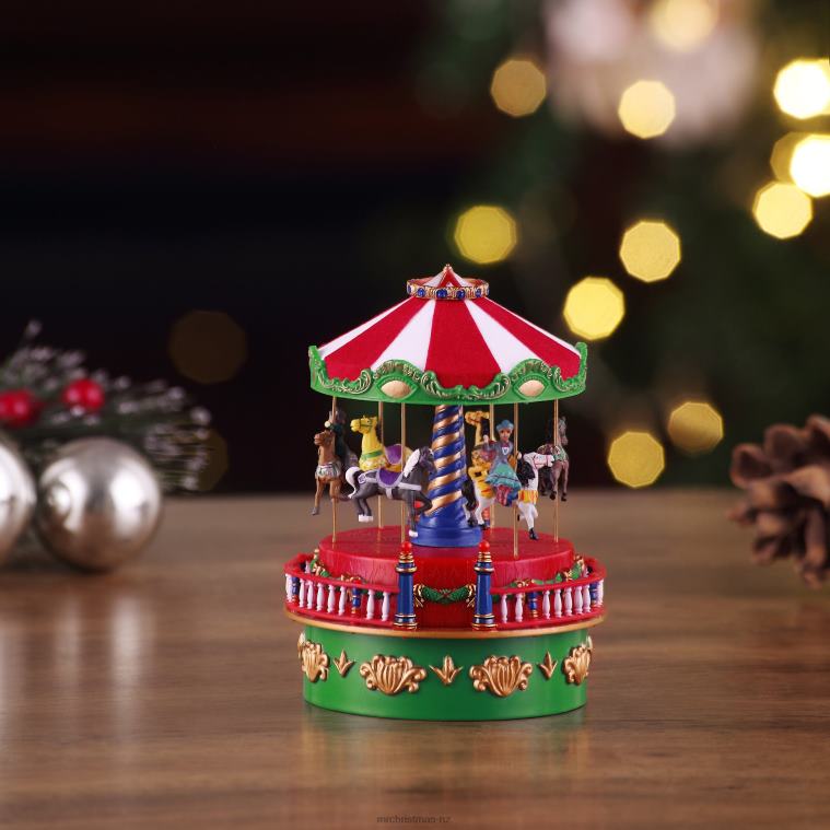 Mr. Christmas Decoration Mini Carnival Music Box-Carousel 0J02629
