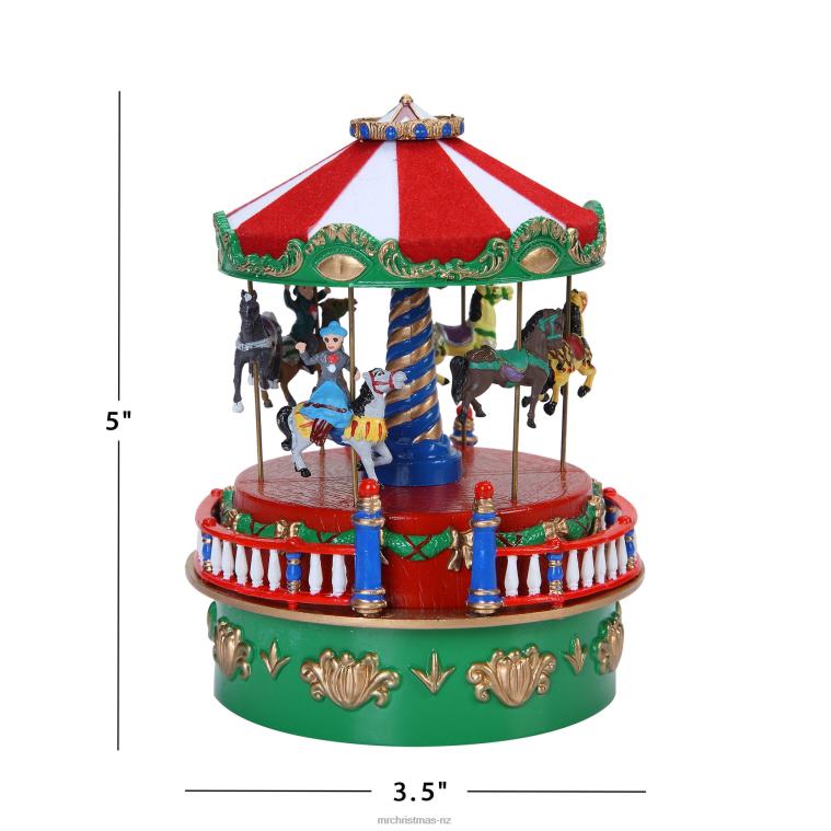 Mr. Christmas Decoration Mini Carnival Music Box-Carousel 0J02629