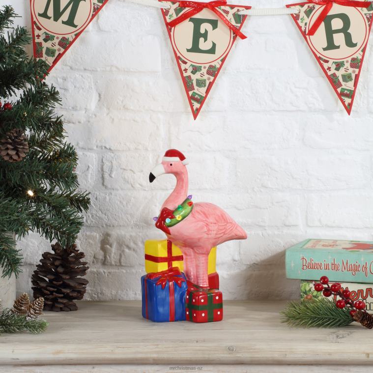 Mr. Christmas Decoration 10 Ceramic Beach Flamingo 0J02659