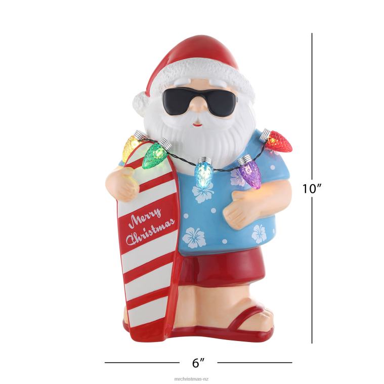 Mr. Christmas Decoration 10 Ceramic Beach Santa 0J02658