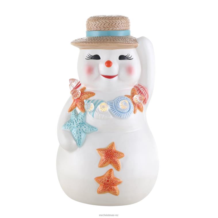 Mr. Christmas Decoration 10 Ceramic Beach Snowman 0J02657