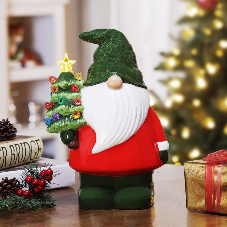 Mr. Christmas Decoration 12 Nostalgic Ceramic Figure-Gnome 0J02672