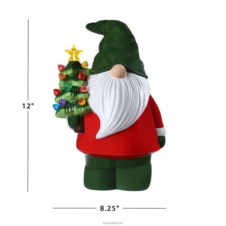Mr. Christmas Decoration 12 Nostalgic Ceramic Figure-Gnome 0J02672