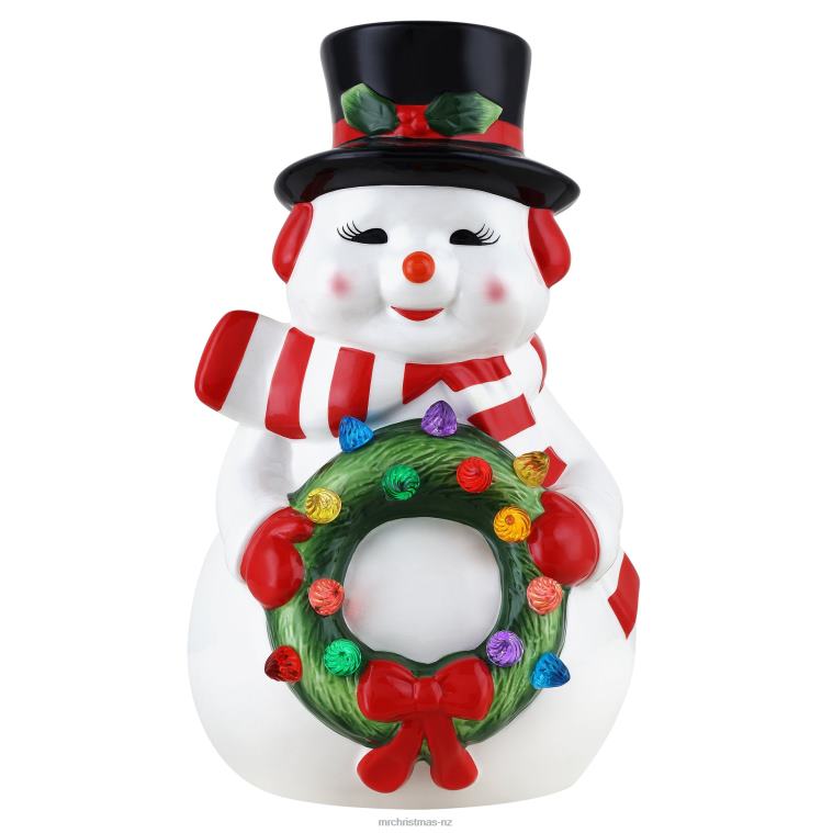 Mr. Christmas Decoration 12 Nostalgic Ceramic Figure-Snowman 0J02665