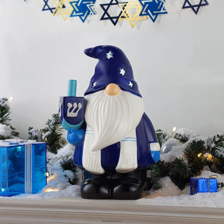 Mr. Christmas Decoration 12 Nostalgic Ceramic Hanukkah Gnome 0J02674