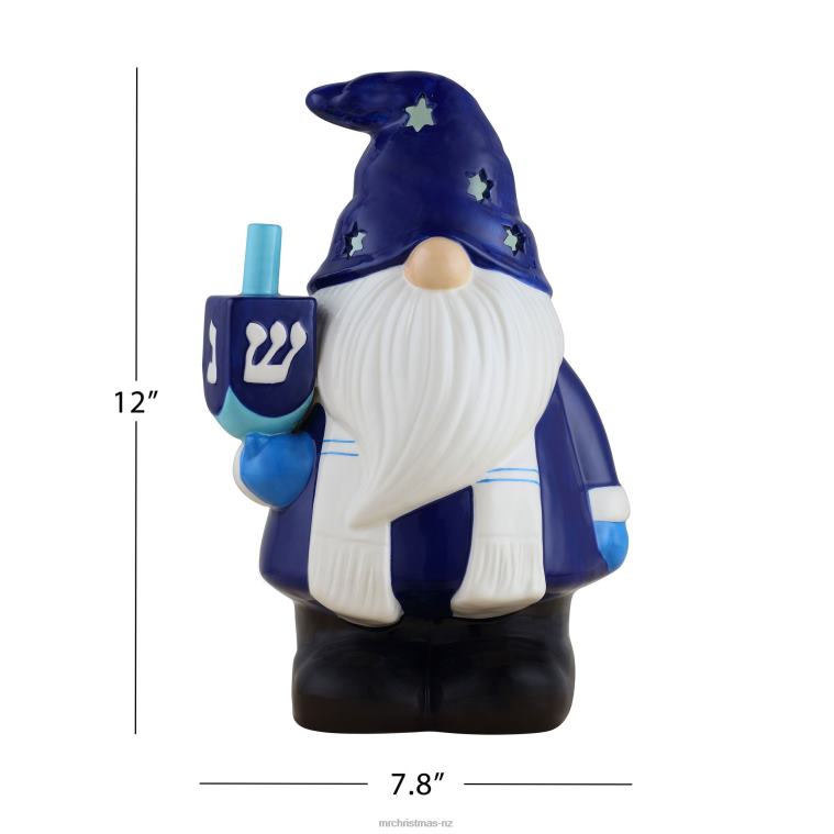 Mr. Christmas Decoration 12 Nostalgic Ceramic Hanukkah Gnome 0J02674