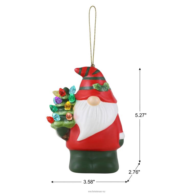Mr. Christmas Decoration 4.5 Set of 5 Ceramic Lit Figurine Ornaments 0J02666