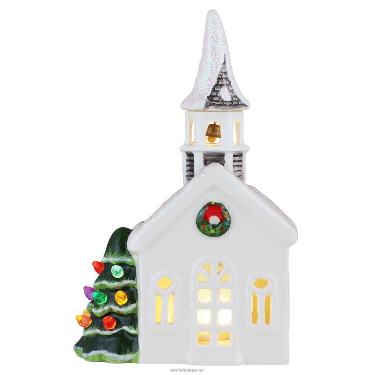 Mr. Christmas Decoration 8 Nostalgic Ceramic Village Church 0J02651