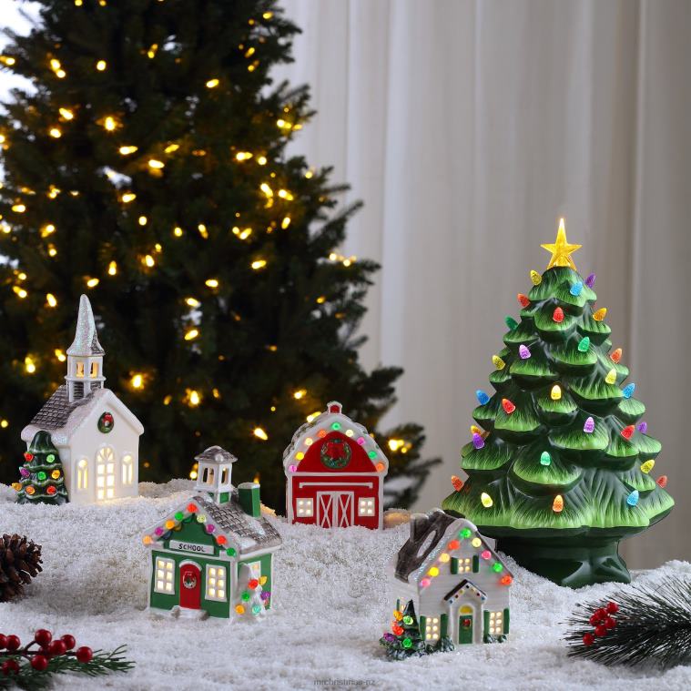Mr. Christmas Decoration 8 Nostalgic Ceramic Village Church 0J02651