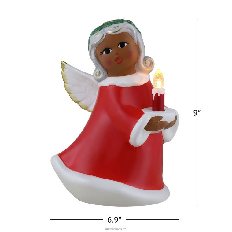 Mr. Christmas Decoration 9 Nostalgic Ceramic Lit Black Angel 0J02662