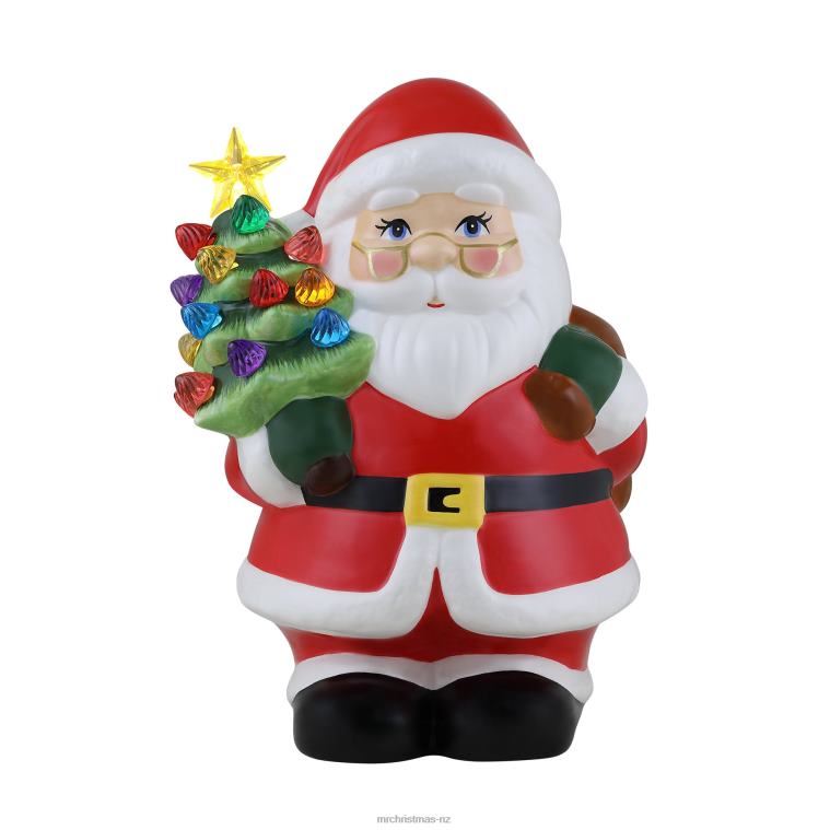 Mr. Christmas Decoration 9 Nostalgic Ceramic Lit Santa 0J02663