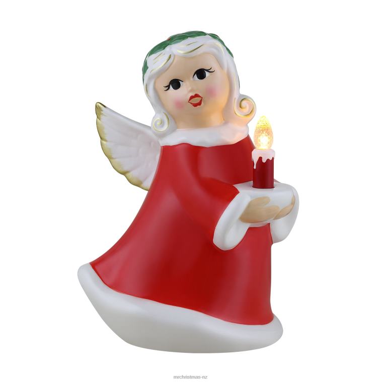 Mr. Christmas Decoration 9 Nostalgic Ceramic Lit White Angel 0J02661
