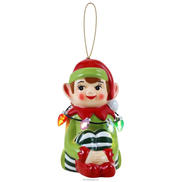 Mr. Christmas Decoration Mini Nostalgic Ceramic Figure-Elf 0J02668