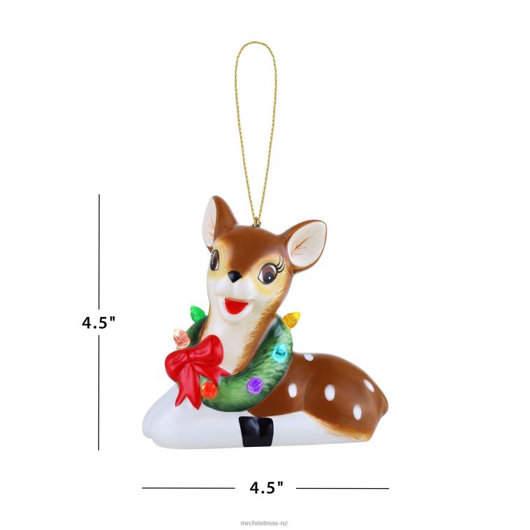 Mr. Christmas Decoration Mini Nostalgic Ceramic Figure-Reindeer 0J02669