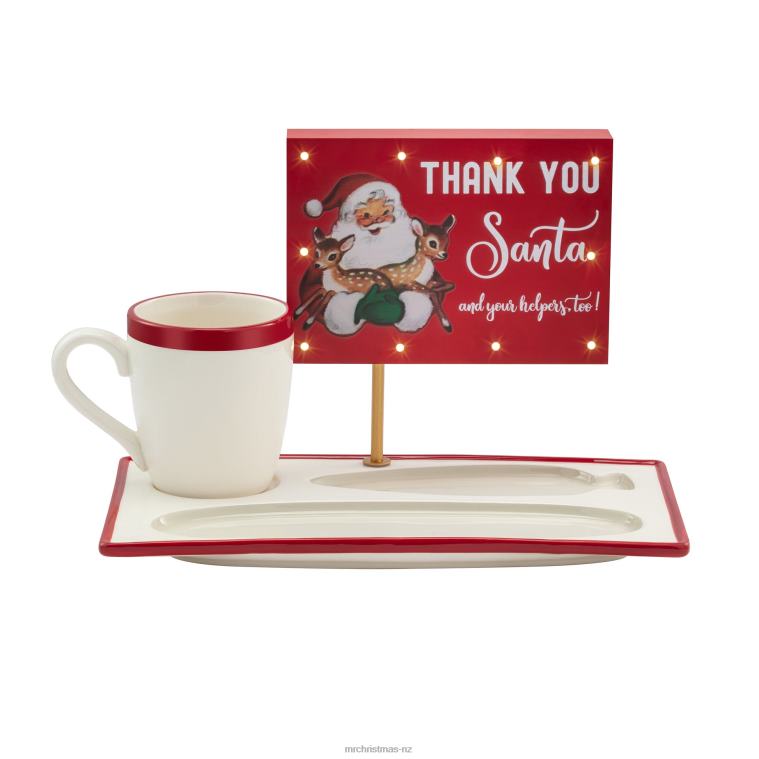Mr. Christmas Decoration Night Before Christmas Milk and Cookies Serving Set 0J026263