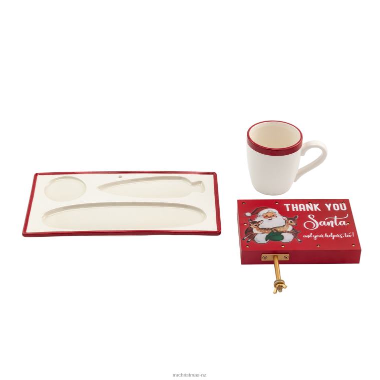 Mr. Christmas Decoration Night Before Christmas Milk and Cookies Serving Set 0J026263