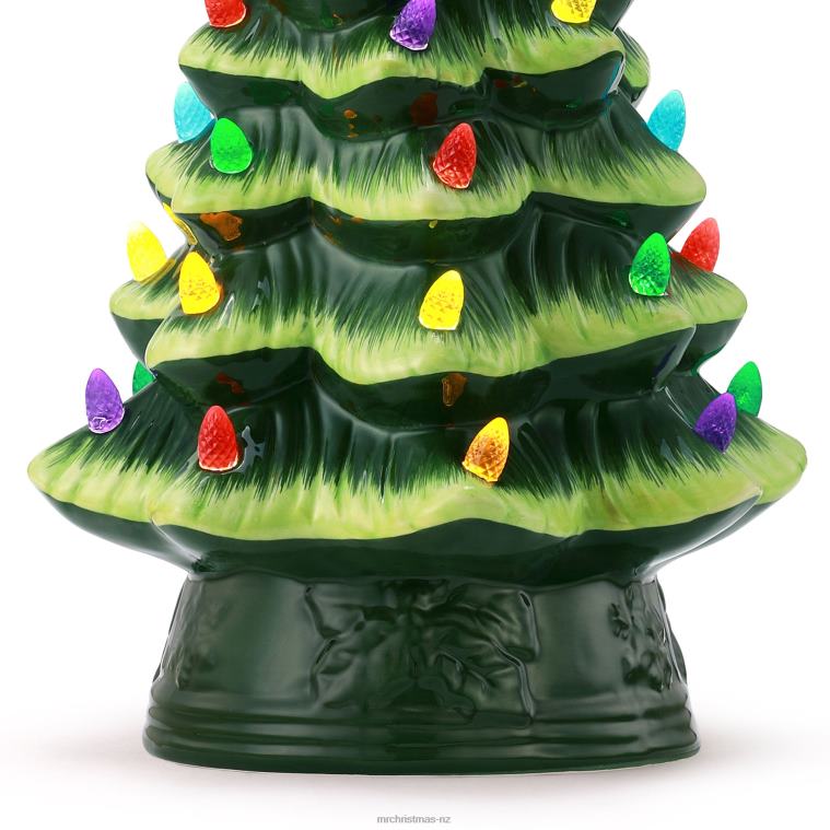 Mr. Christmas Decoration 12 Nostalgic Ceramic Tree-Green 0J026231