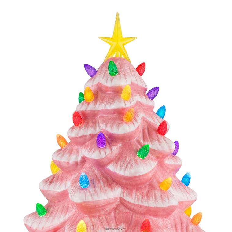 Mr. Christmas Decoration 14 Nostalgic Ceramic Tree-Pink 0J026234