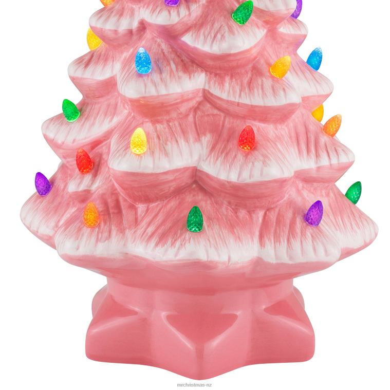 Mr. Christmas Decoration 14 Nostalgic Ceramic Tree-Pink 0J026234