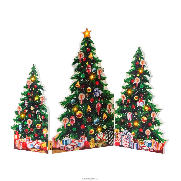 Mr. Christmas Decoration 15 Illuminated Folding Scene-Christmas Trees 0J026153