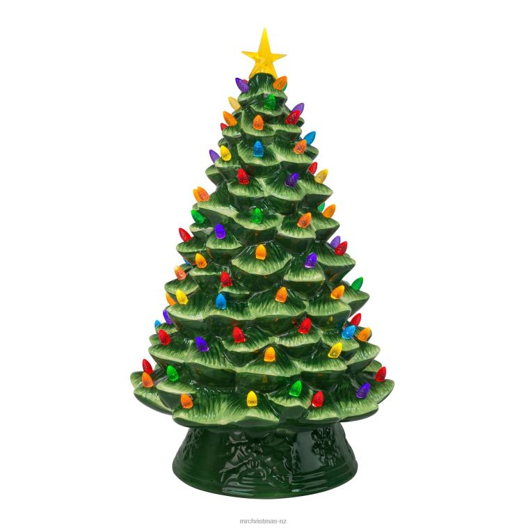 Mr. Christmas Decoration 18 Nostalgic Ceramic Tree-Green 0J026232