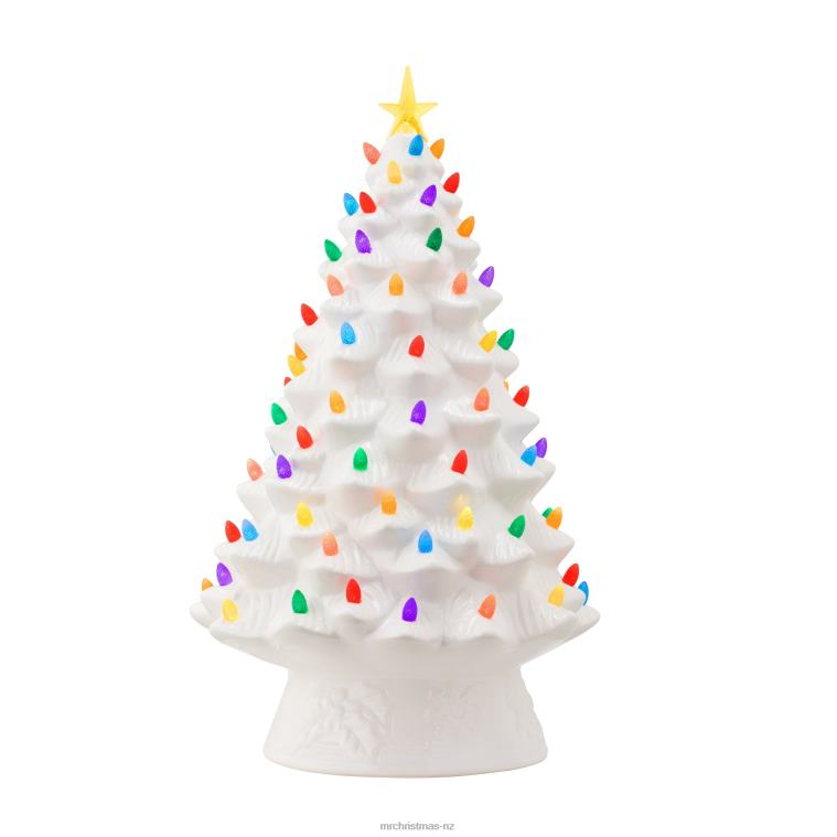 Mr. Christmas Decoration 18 Nostalgic Ceramic Tree-White 0J026237