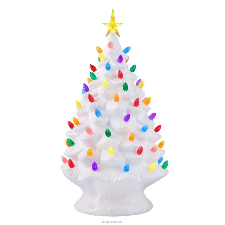 Mr. Christmas Decoration 24 Nostalgic Ceramic Tree-White 0J026175