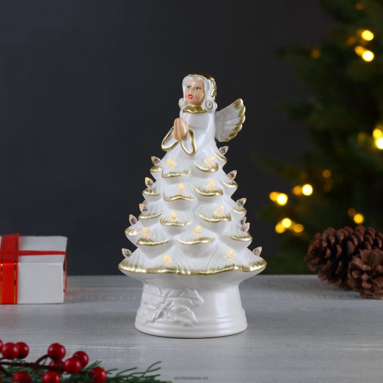 Mr. Christmas Decoration 8.5 Nostalgic Ceramic Angel Tree 0J026170